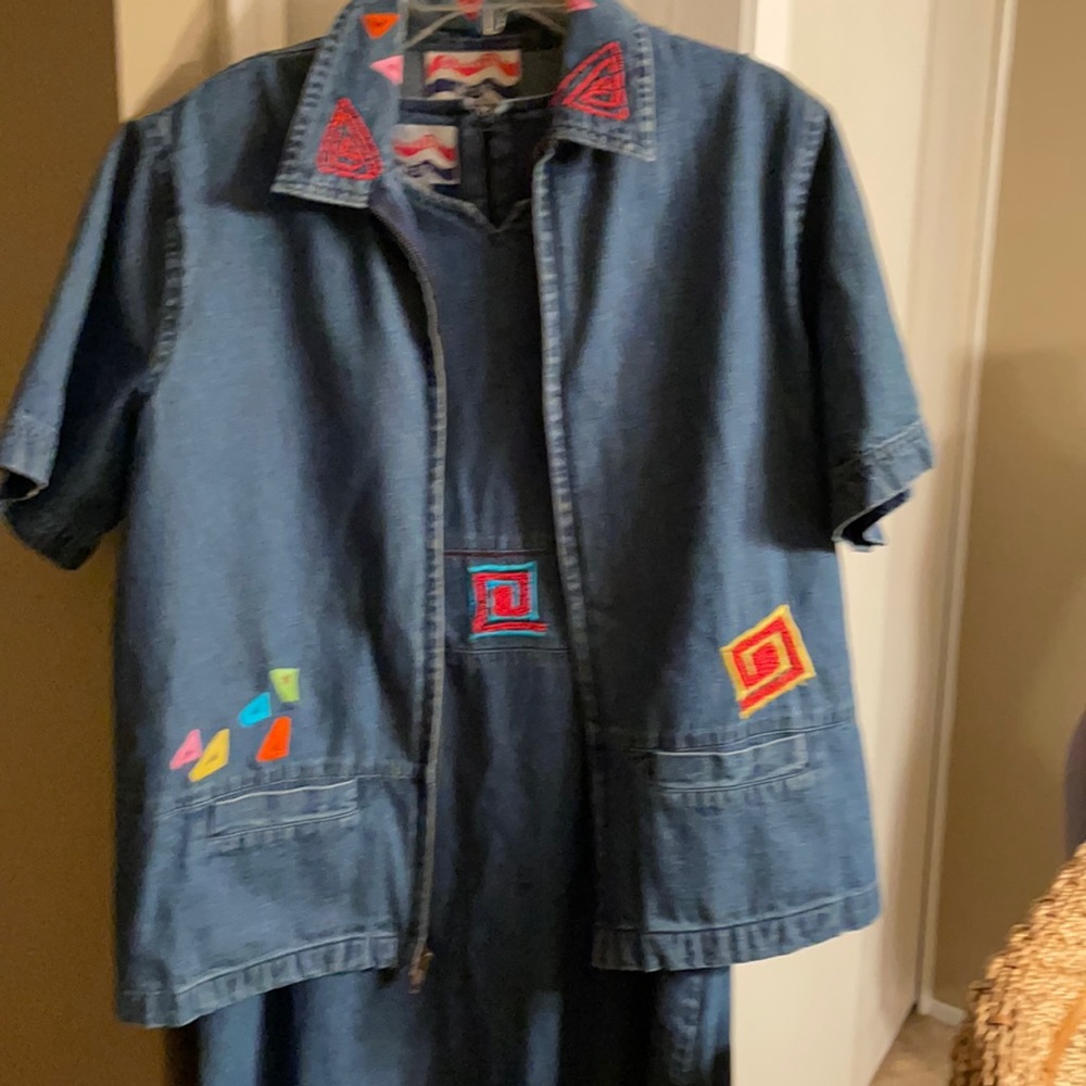 Country Wear denim dress w/ Jacket.